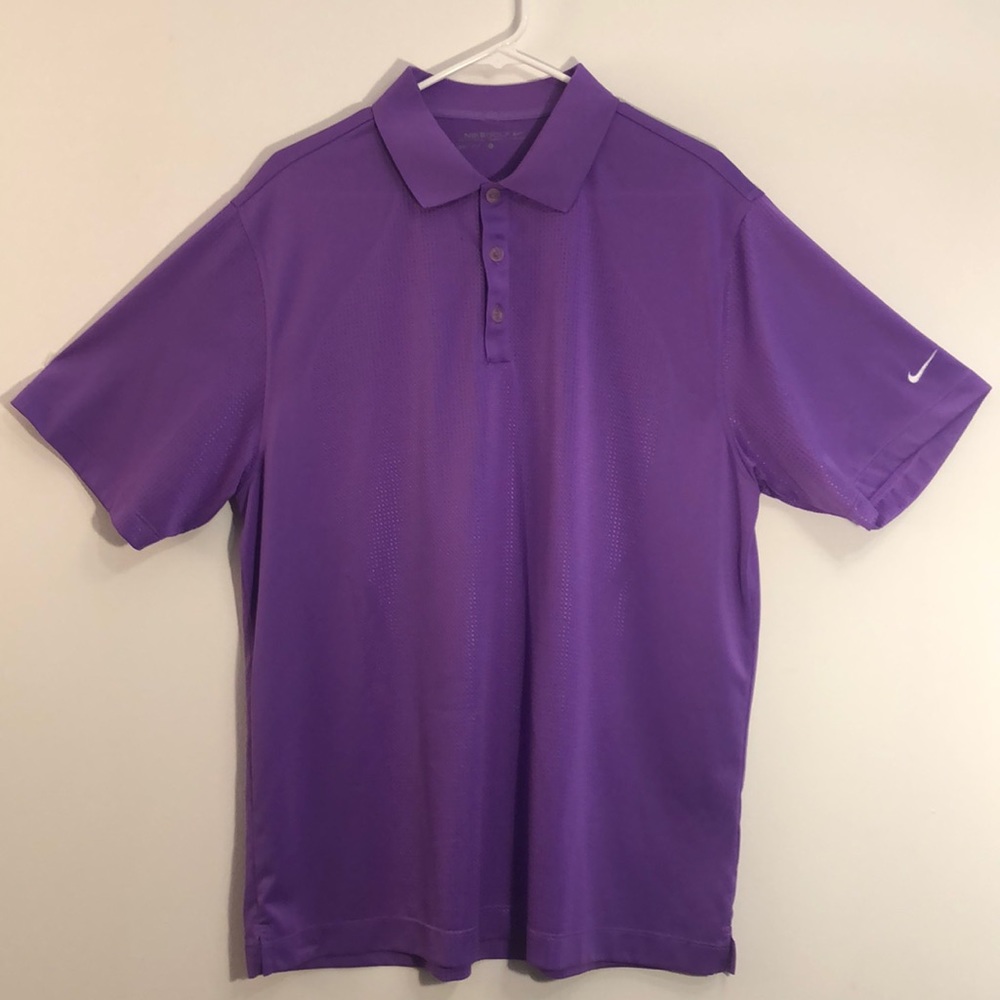 Nike Golf Dri-fit purple polo
